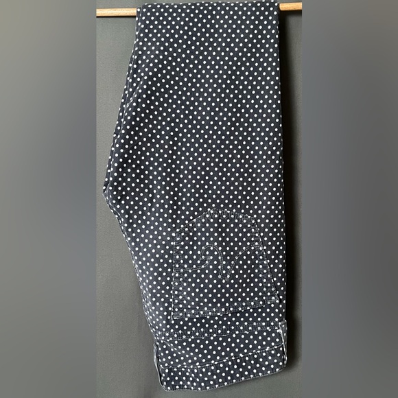 Adriano Goldschmied 27R The Stevie Ankle Slim Straight Leg Polka Dot Corduroys - Picture 4 of 8